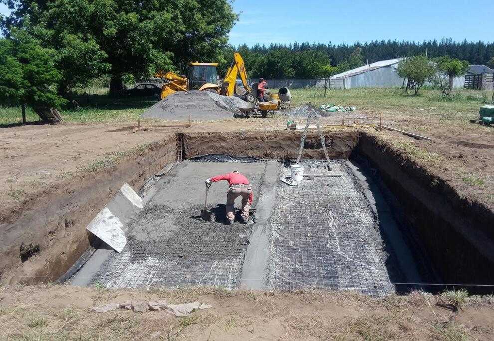 proceso de construcción de piscinas